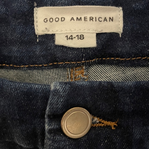 Good American Always Fits Good Legs Skinny Jeans Size 14 - 18 Dark Wash - Picture 8 of 11
